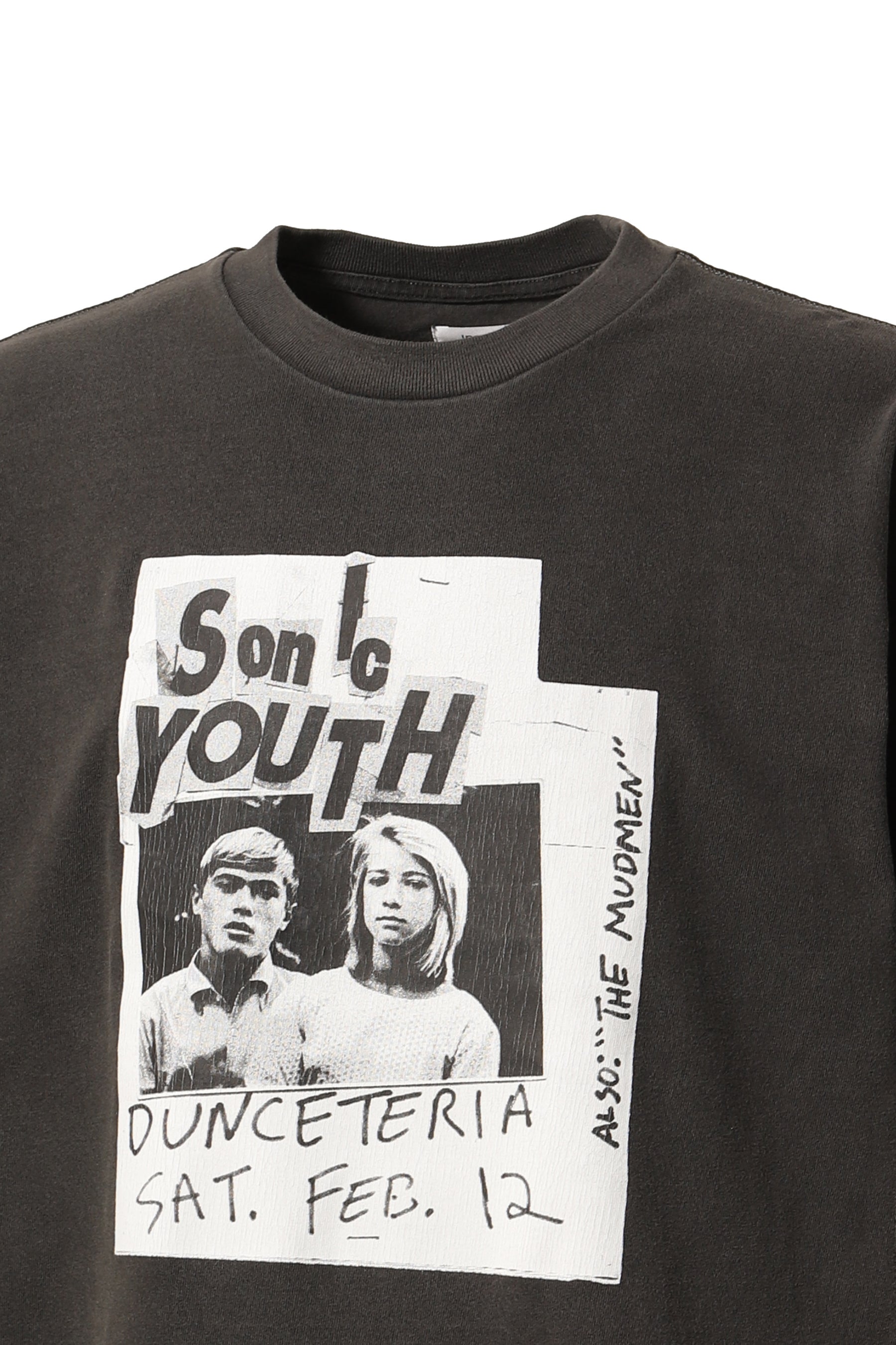 SONIC YOUTH DUNCETERIA TEE / BLK