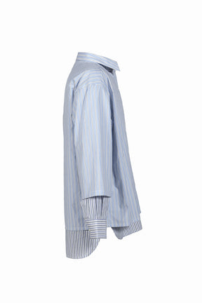 DOCKING FLIP SHIRT / BLU STRIPE