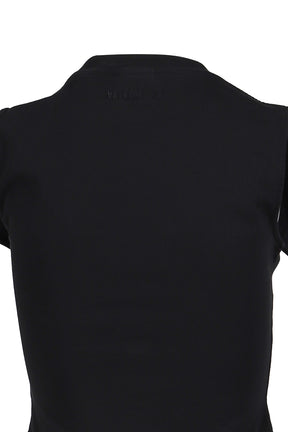 PARIS TOURIST FRONT SLEEVE BABY T-SHIRT / BLK