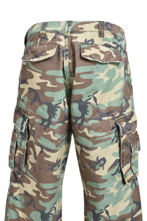 CAMO CARGO PANTS WOVEN / GRN CAMO