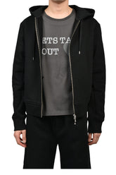 BORED ZIP HOODIE / JET BLK