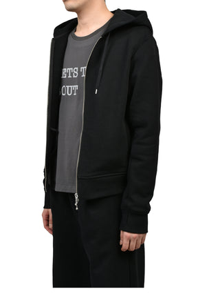 BORED ZIP HOODIE / JET BLK