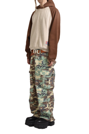 CAMO CARGO PANTS WOVEN / GRN CAMO