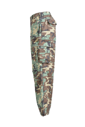 CAMO CARGO PANTS WOVEN / GRN CAMO