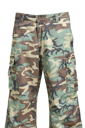 CAMO CARGO PANTS WOVEN / GRN CAMO