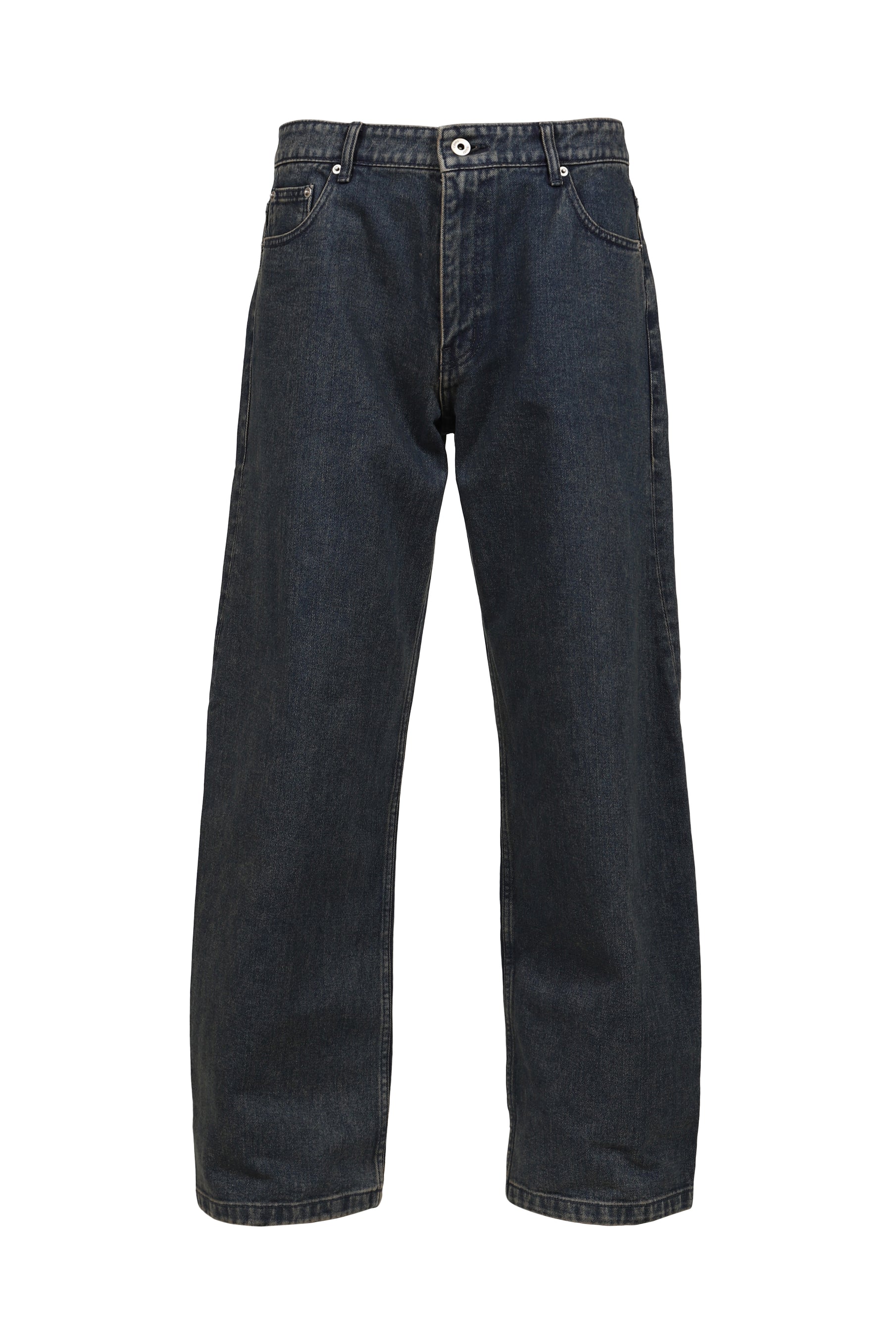 BACK SIDE BLUE TINTED JEANS / TWO TONE BLU
