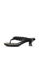 MELISSA THONG KITTEN HEEL / BLK