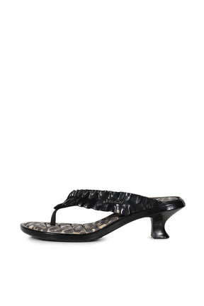 MELISSA THONG KITTEN HEEL / BLK
