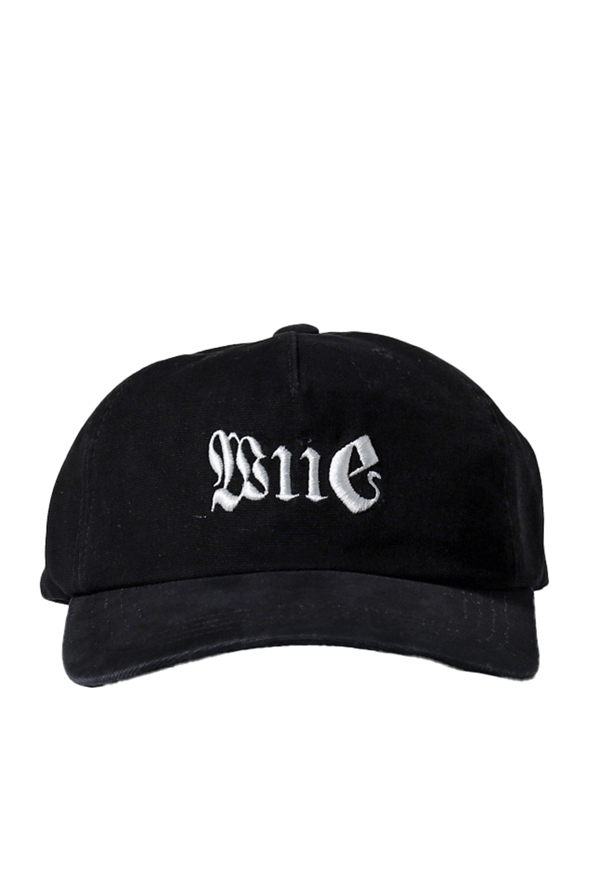 We11done BLACK GOTHIC LOGO CAP / BLK