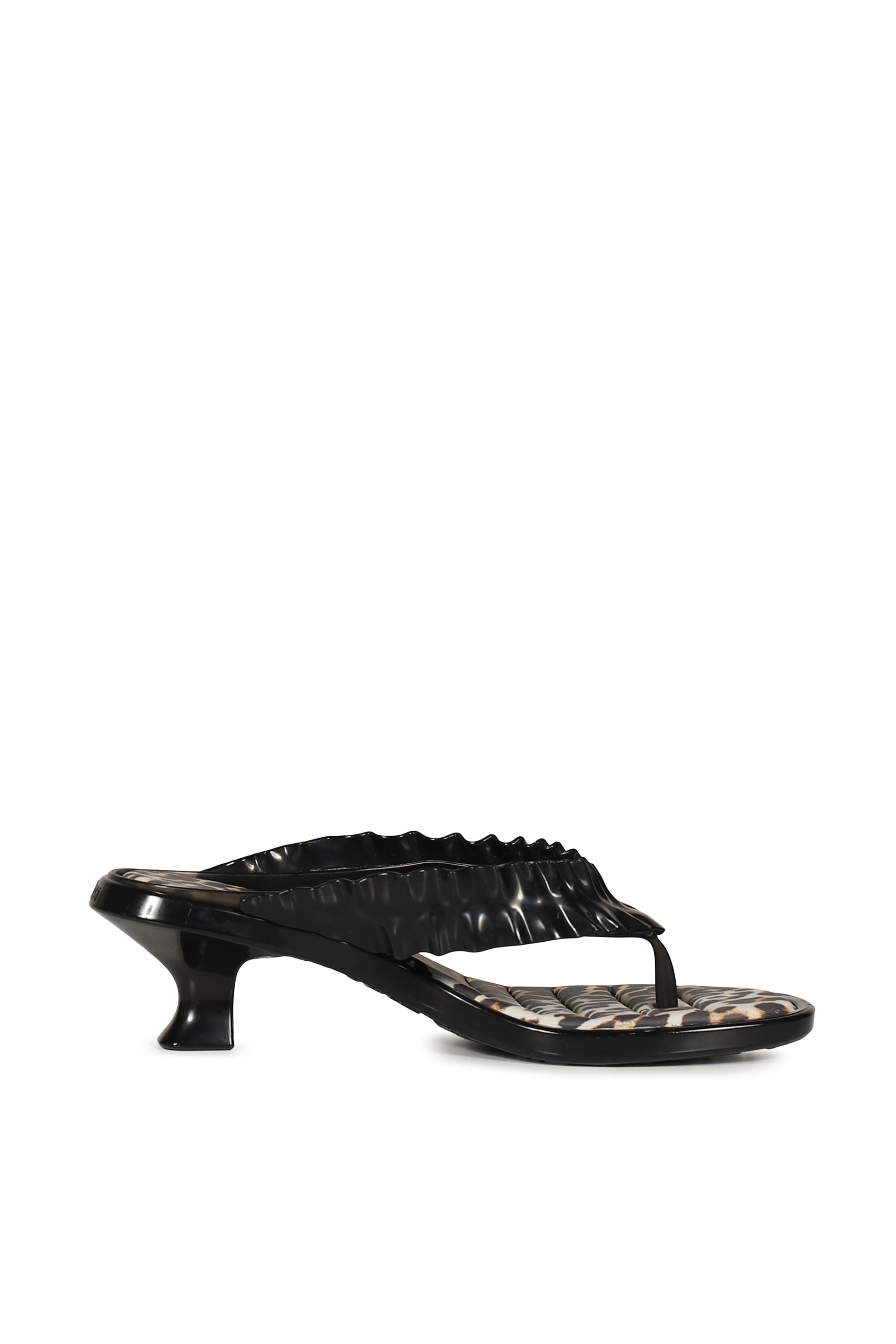 MELISSA THONG KITTEN HEEL / BLK