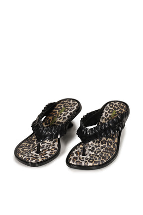 MELISSA THONG KITTEN HEEL / BLK