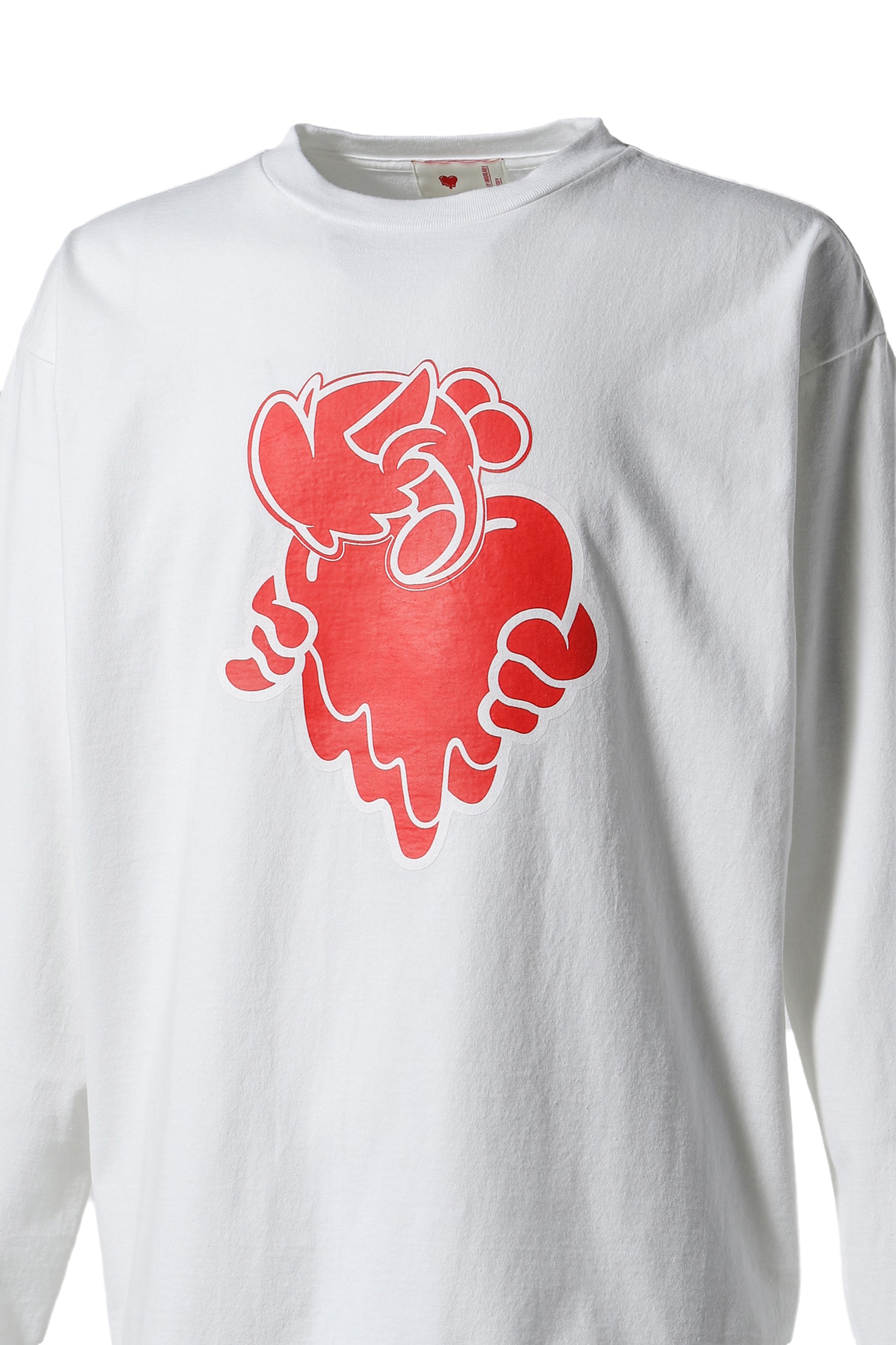 LOGO LS TEE / WHT