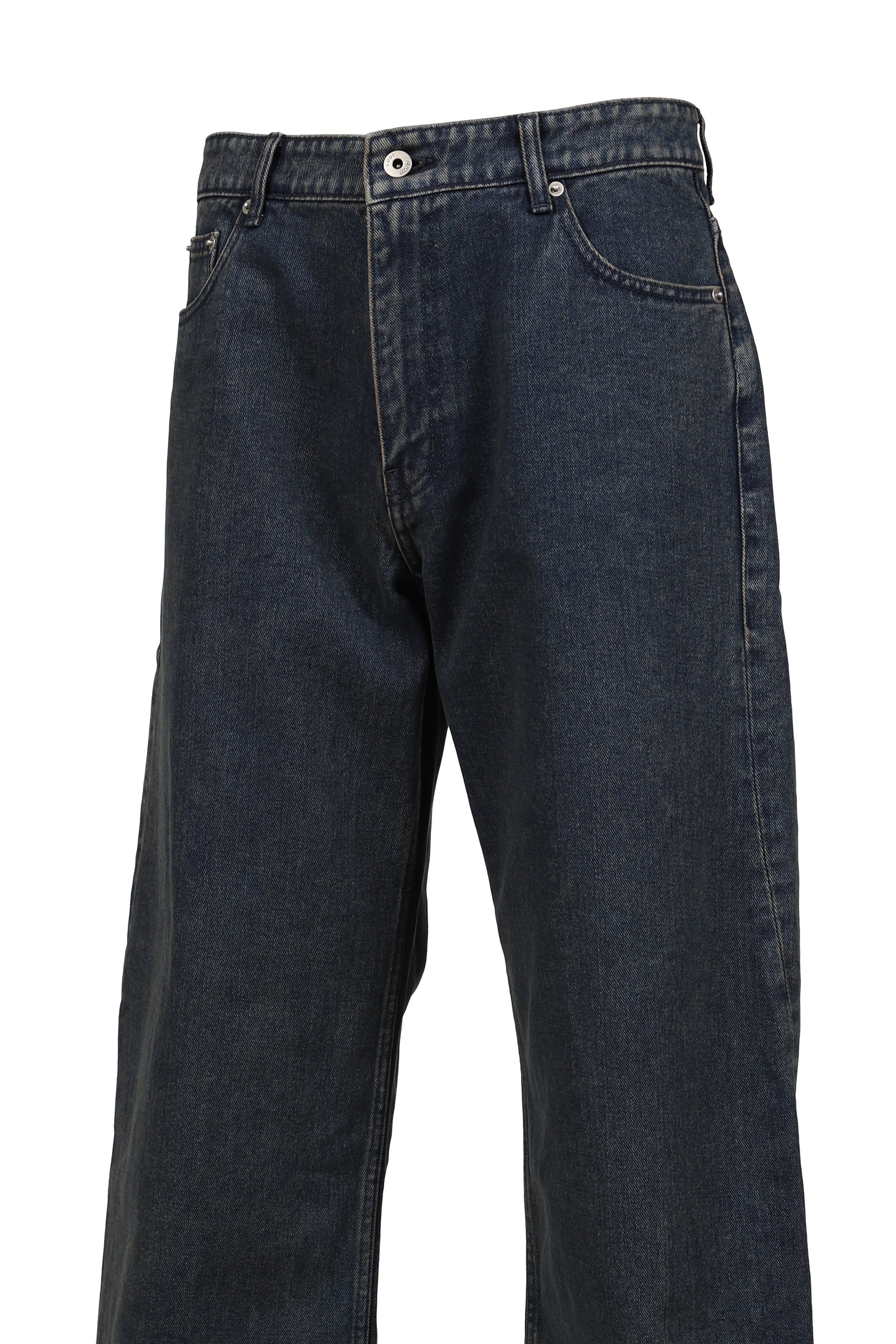 BACK SIDE BLUE TINTED JEANS / TWO TONE BLU