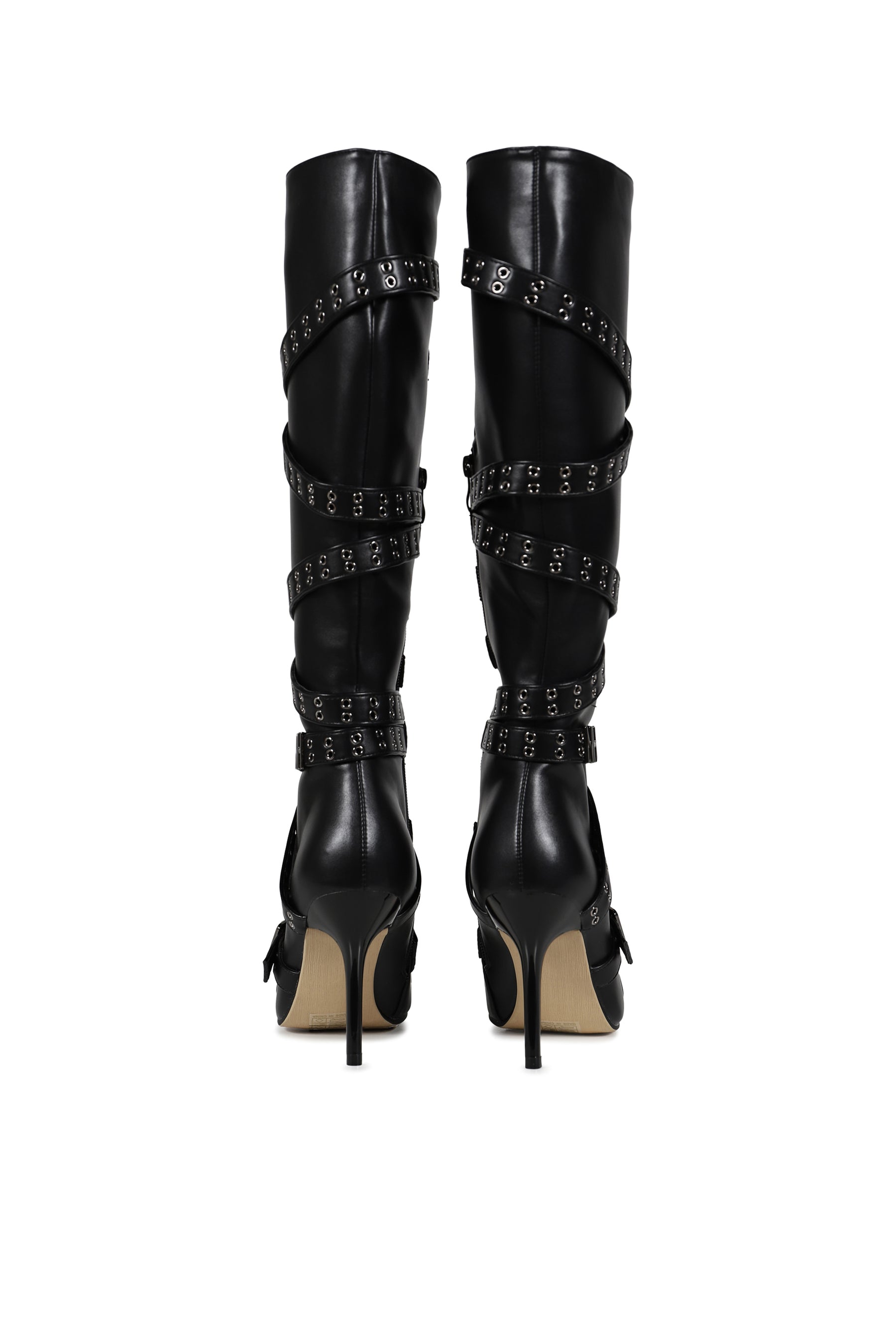 Nii HAi STRAPPY BOOTS IN BLACK / BLK