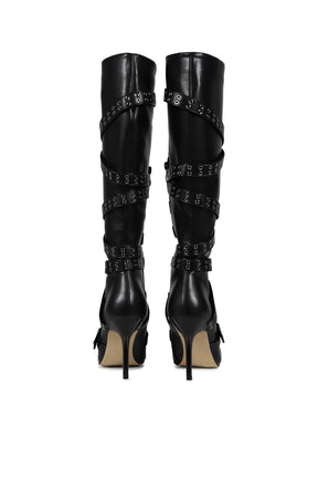 Nii HAi STRAPPY BOOTS IN BLACK / BLK