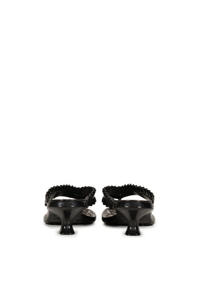 MELISSA THONG KITTEN HEEL / BLK