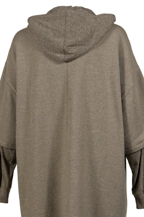 TOMMY HUSTLER HOODIE / MELANGE GRY