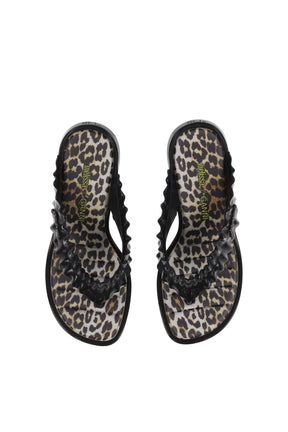 MELISSA THONG KITTEN HEEL / BLK