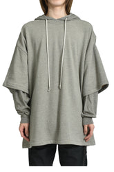 TOMMY HUSTLER HOODIE / MELANGE GRY