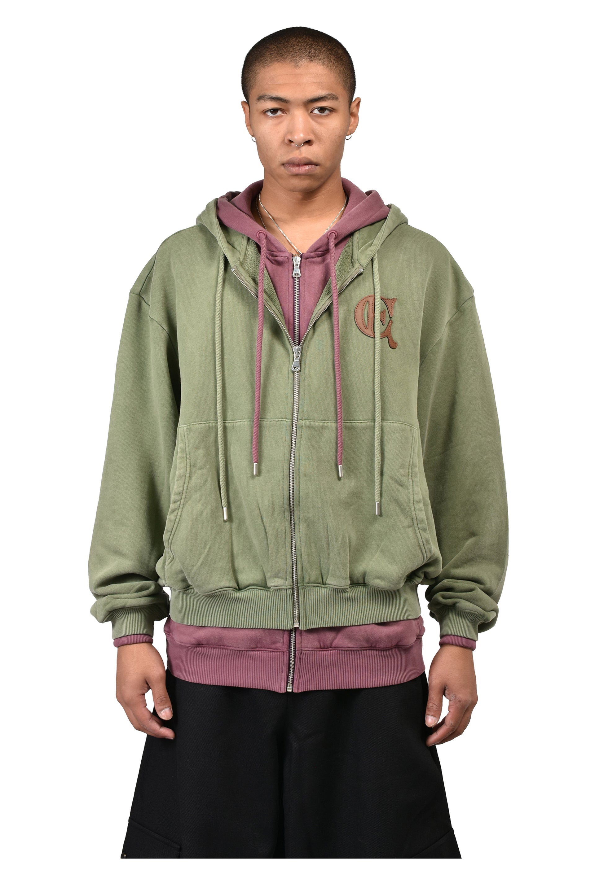 DOUBLE HOODIE / GRN