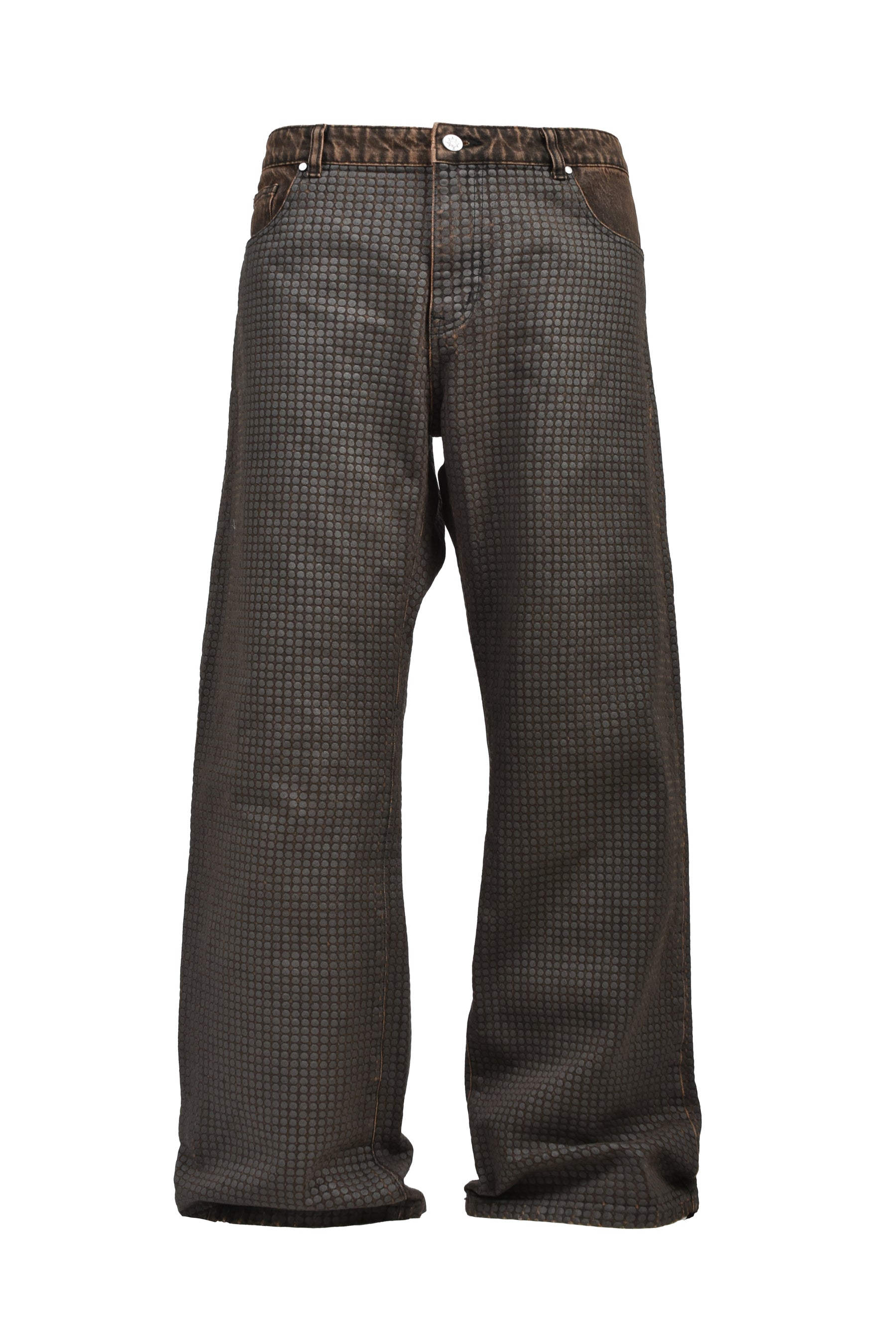 COLOR SPACE DOTTED DENIM / BRWN