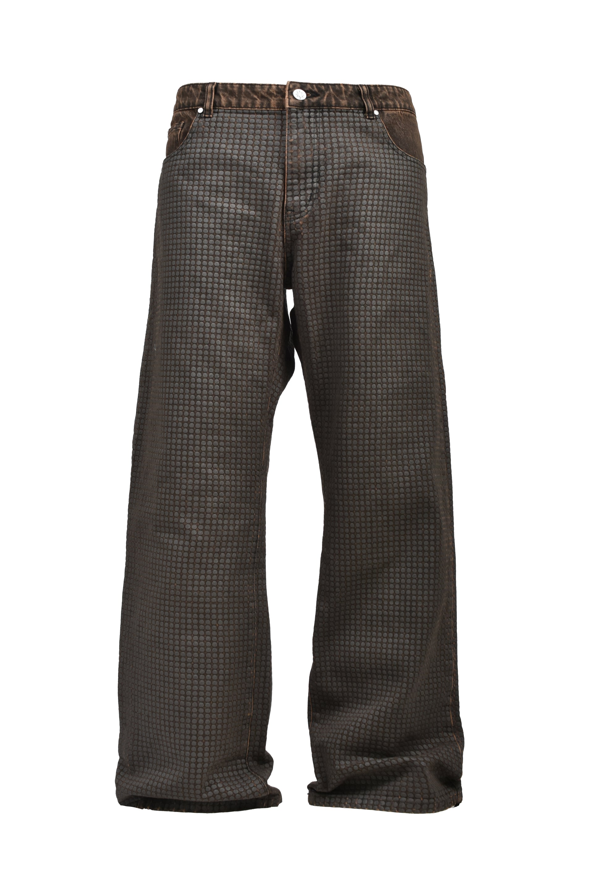 COLOR SPACE DOTTED DENIM / BRWN