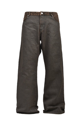 COLOR SPACE DOTTED DENIM / BRWN