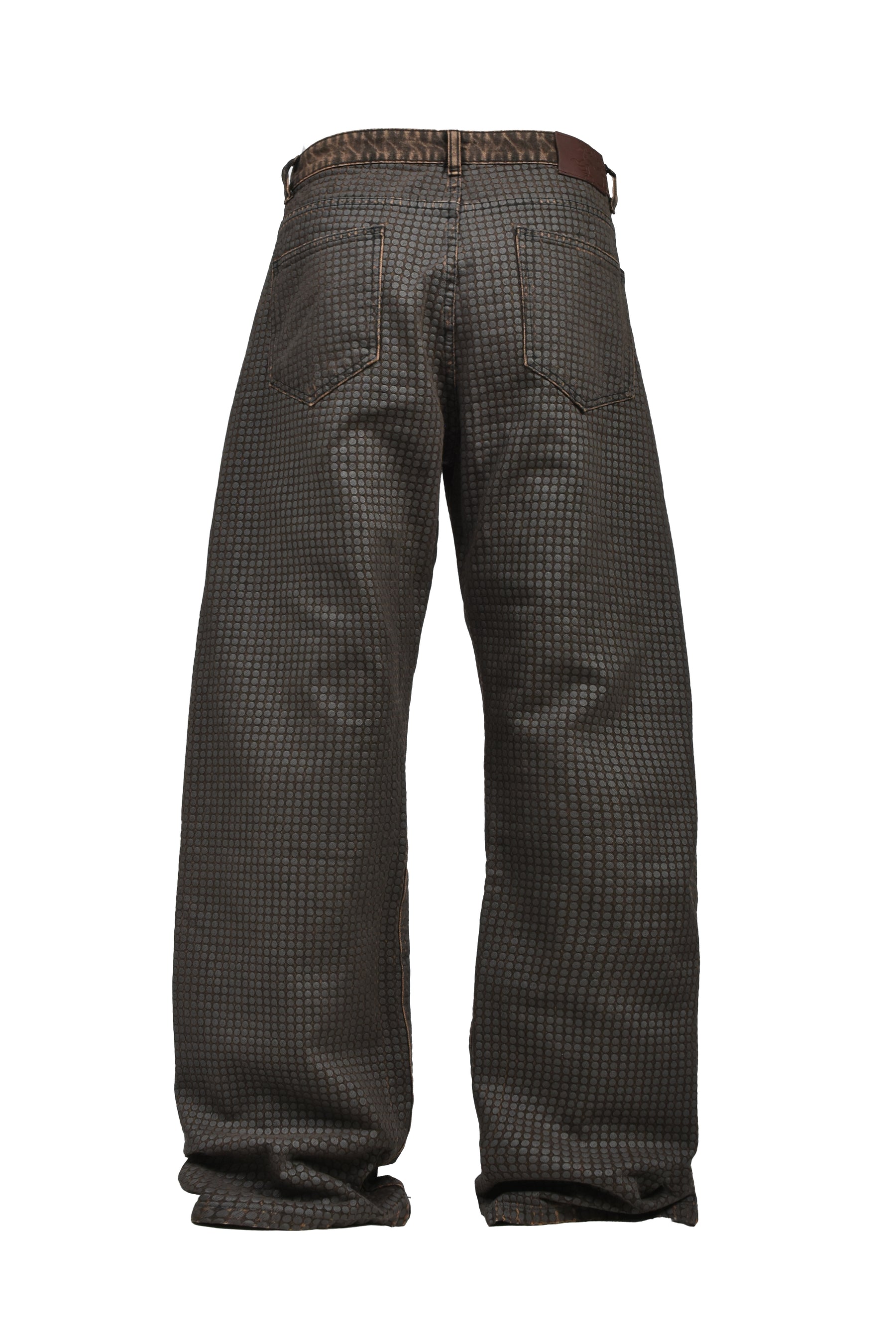 COLOR SPACE DOTTED DENIM / BRWN