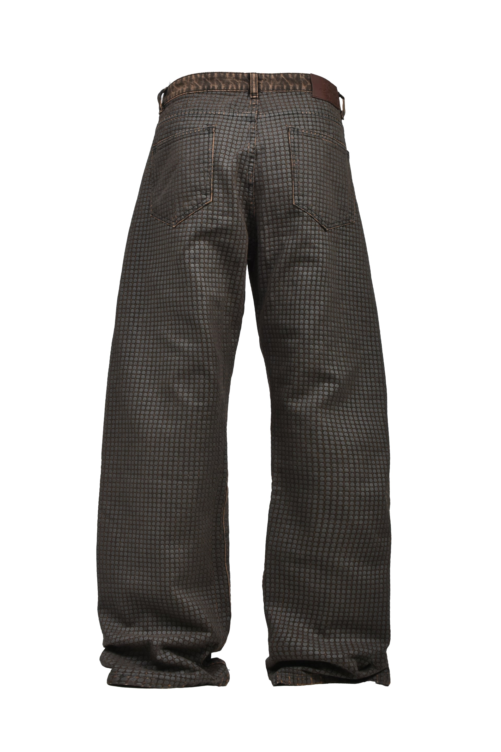 COLOR SPACE DOTTED DENIM / BRWN