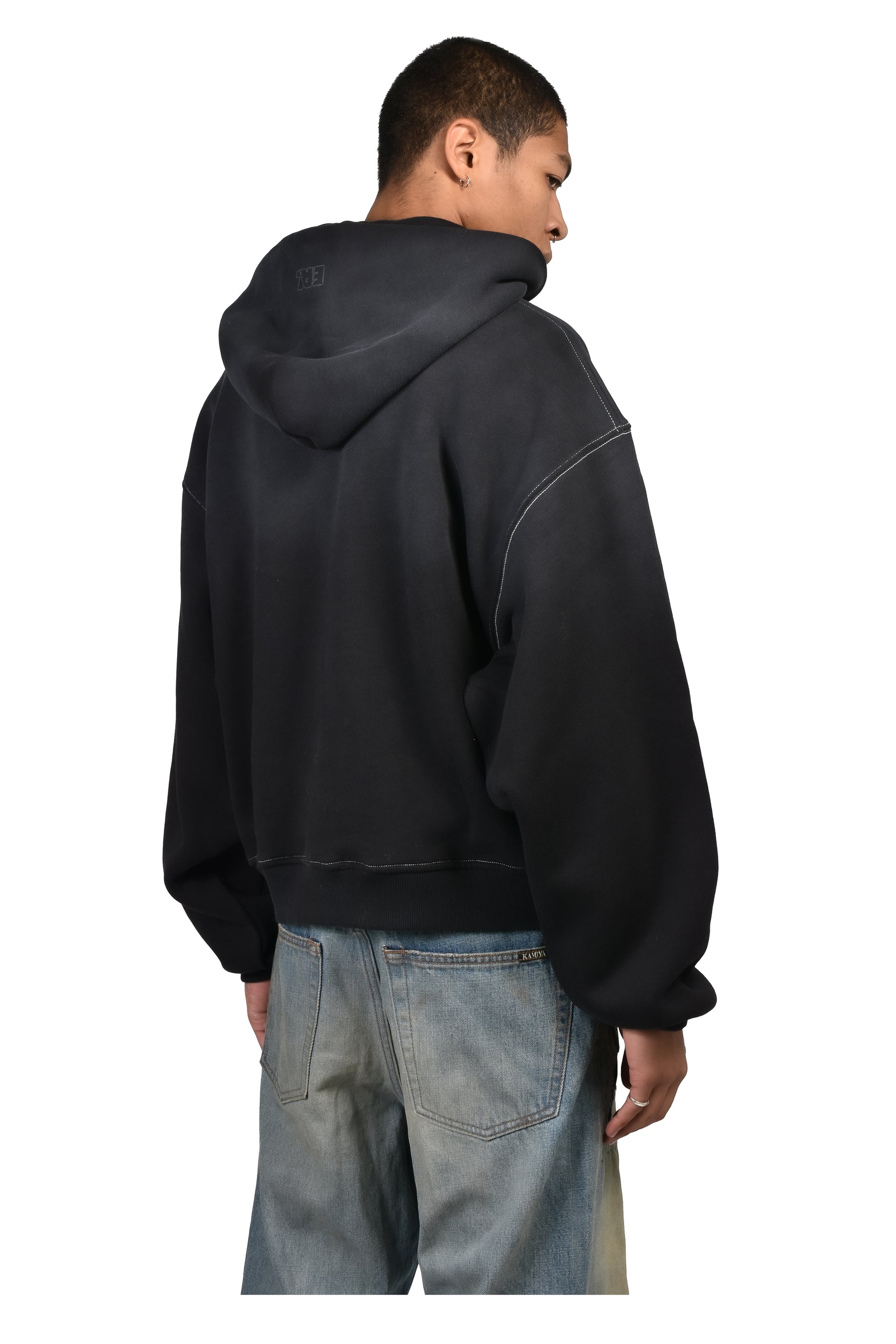 UNISEX MONEY HOODIE KNIT / BLK