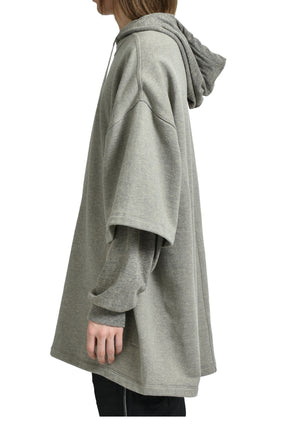 TOMMY HUSTLER HOODIE / MELANGE GRY