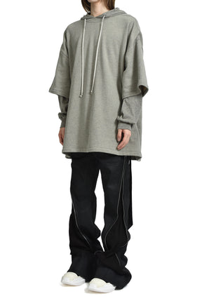 TOMMY HUSTLER HOODIE / MELANGE GRY