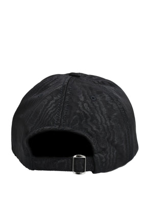 RECYCLED MOIRE BASEBALL CAP / BLK