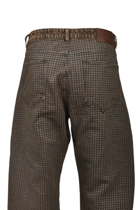 COLOR SPACE DOTTED DENIM / BRWN