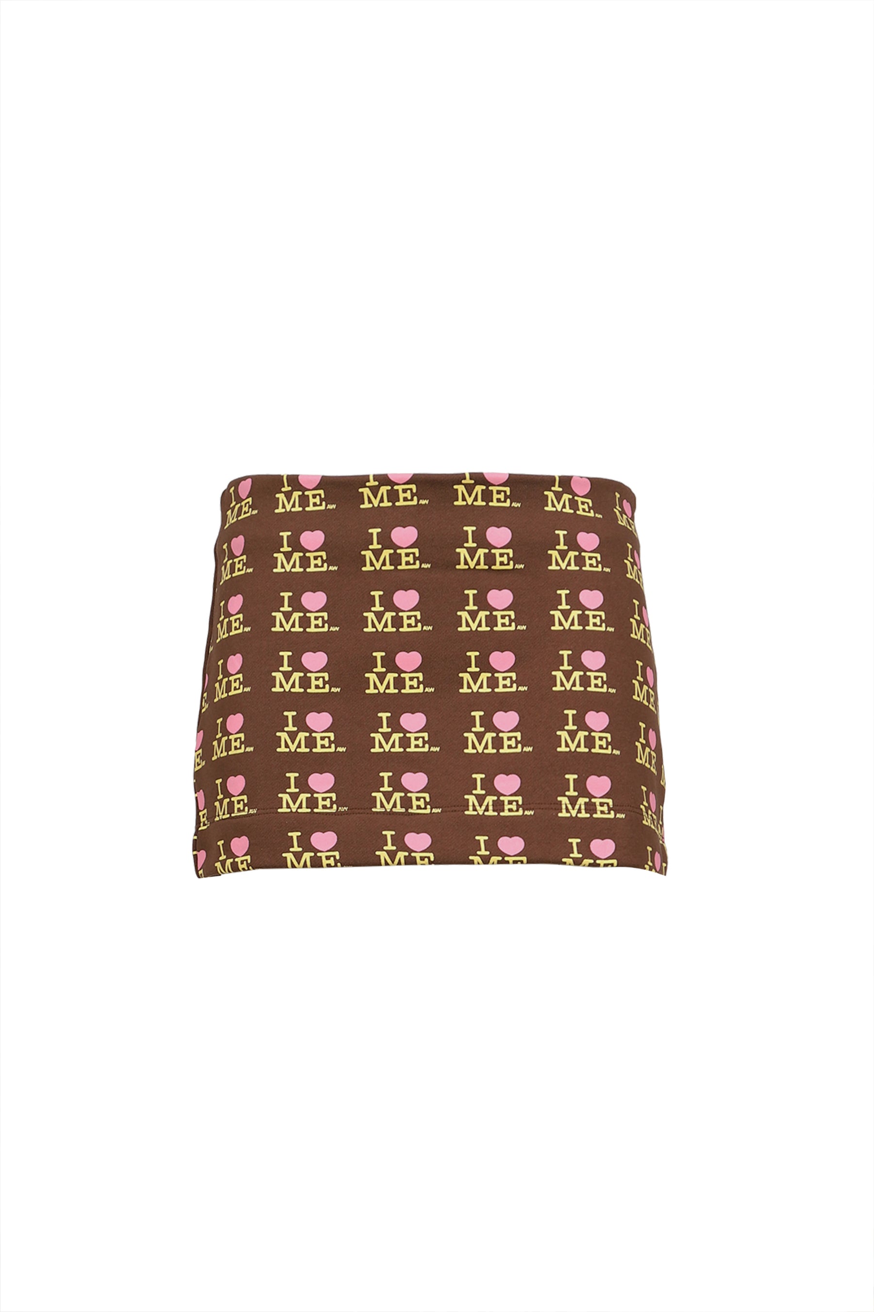 I HEART ME MINI SKIRT / CHOCO