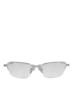 METAL BOWKNOT GLASSES / SILVER