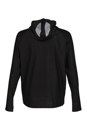 EMISHI HOODED MESH LONGSLEEVE / BLK