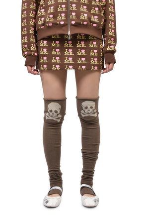 I HEART ME MINI SKIRT / CHOCO