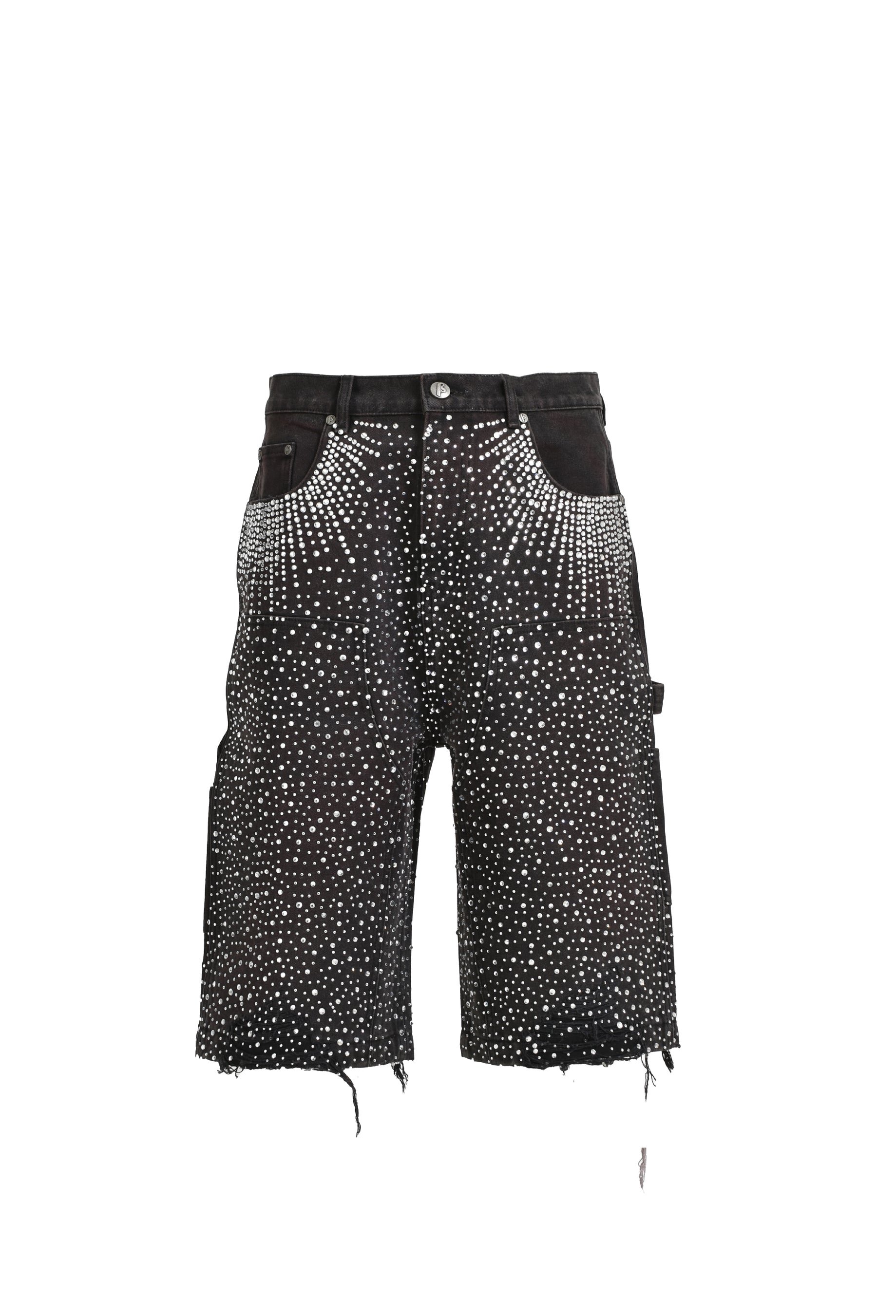 REDIAL 20K DIAMND JORTS  / WASHED BLK