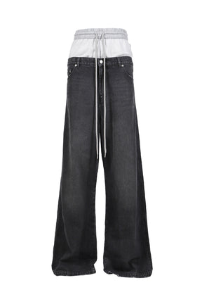 WIDE LEG JEANS / BLK