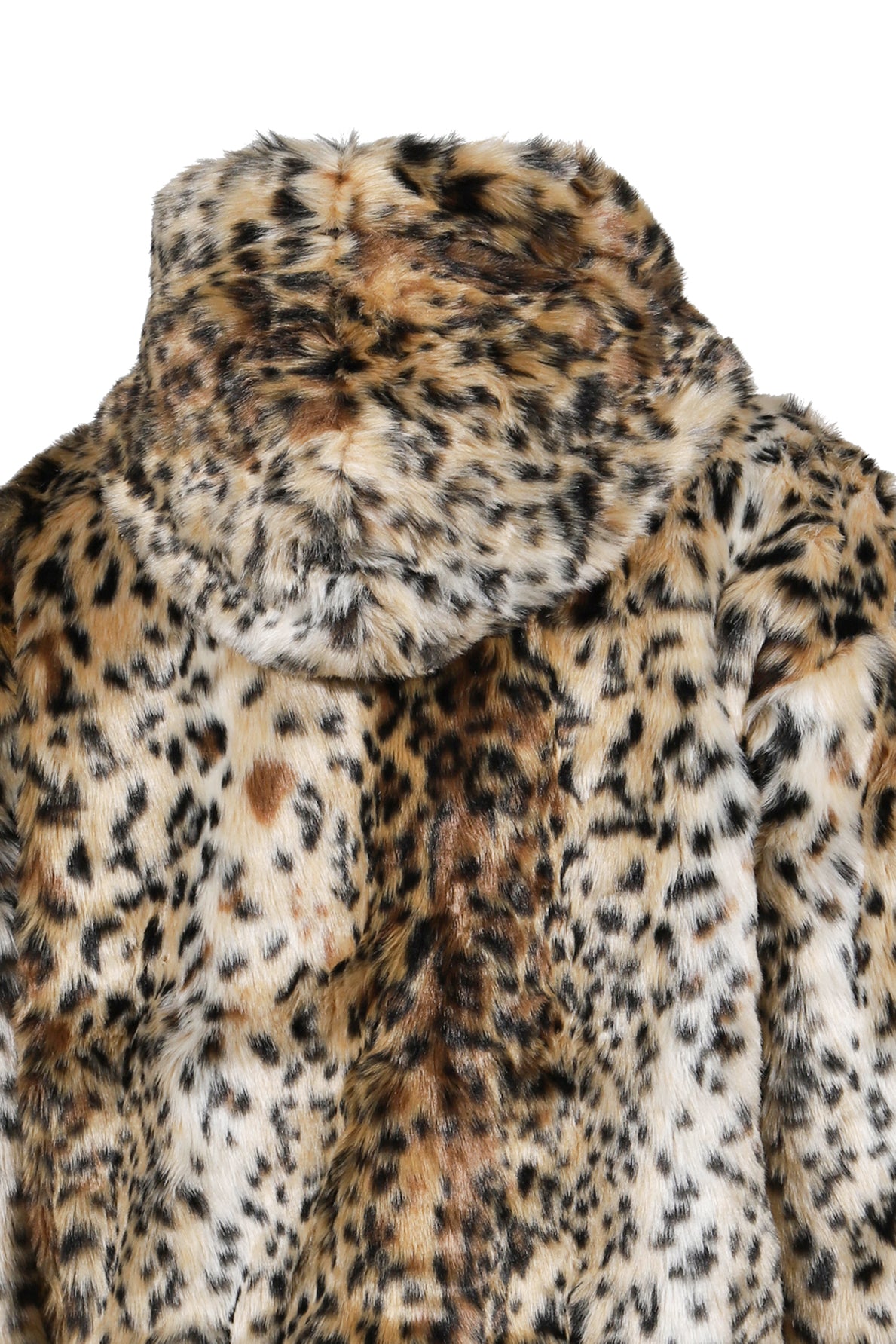 LEOPARD FUR JACKET / YEL/BLK 