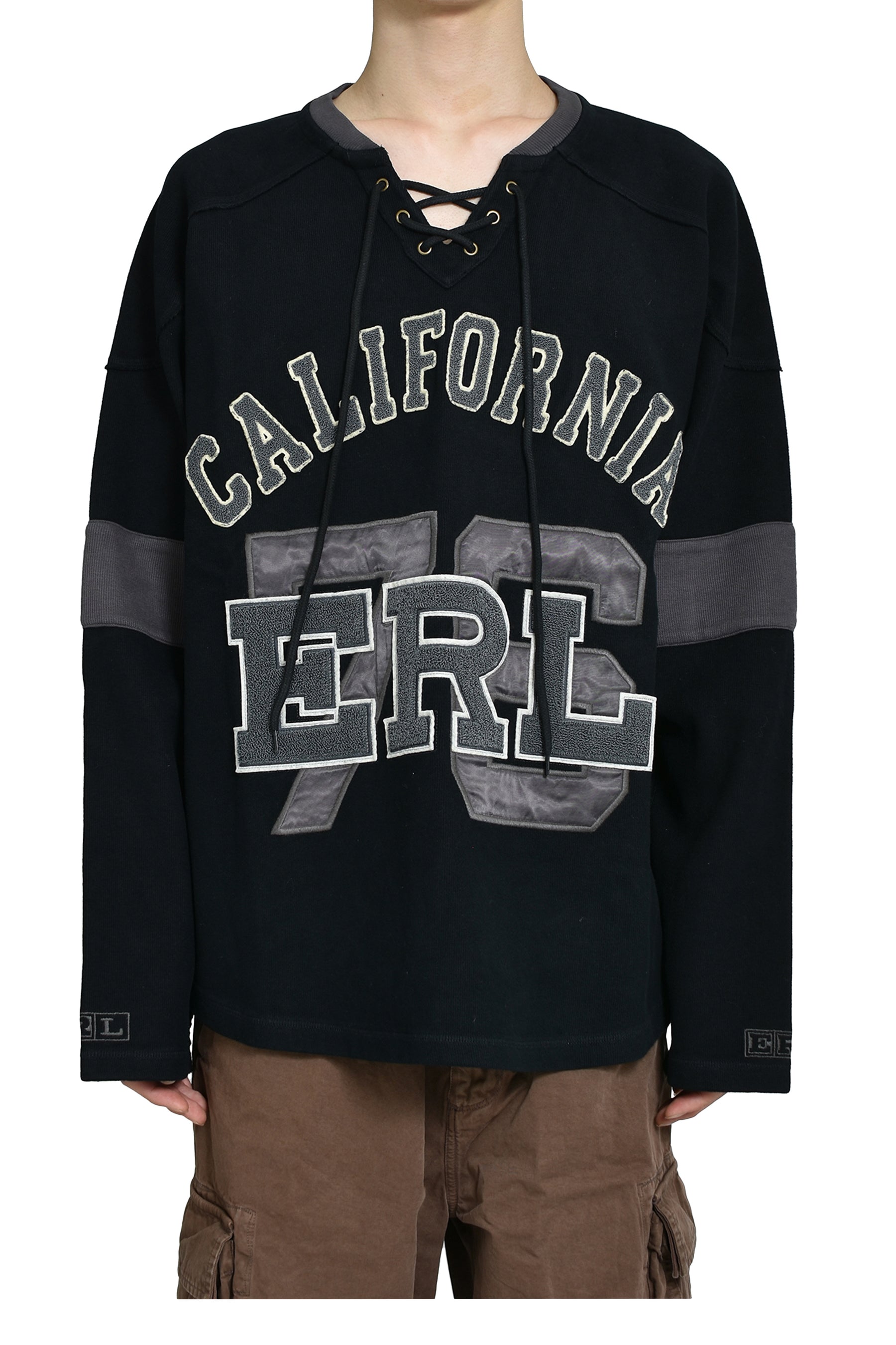 LACED HOCKEY JERSEY KNIT / BLK