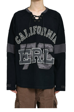LACED HOCKEY JERSEY KNIT / BLK