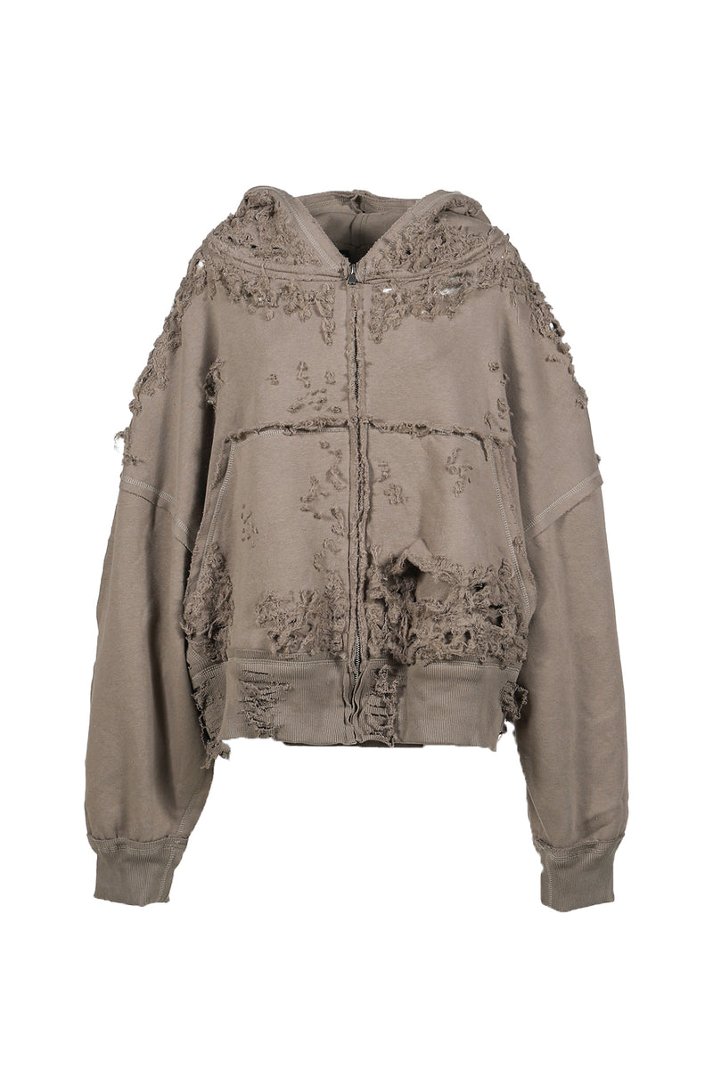 LATUI ATELIER ラトゥイ アトリエ SS26 ANGER ISSUES HOODIE / BLK