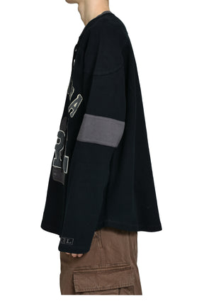 LACED HOCKEY JERSEY KNIT / BLK