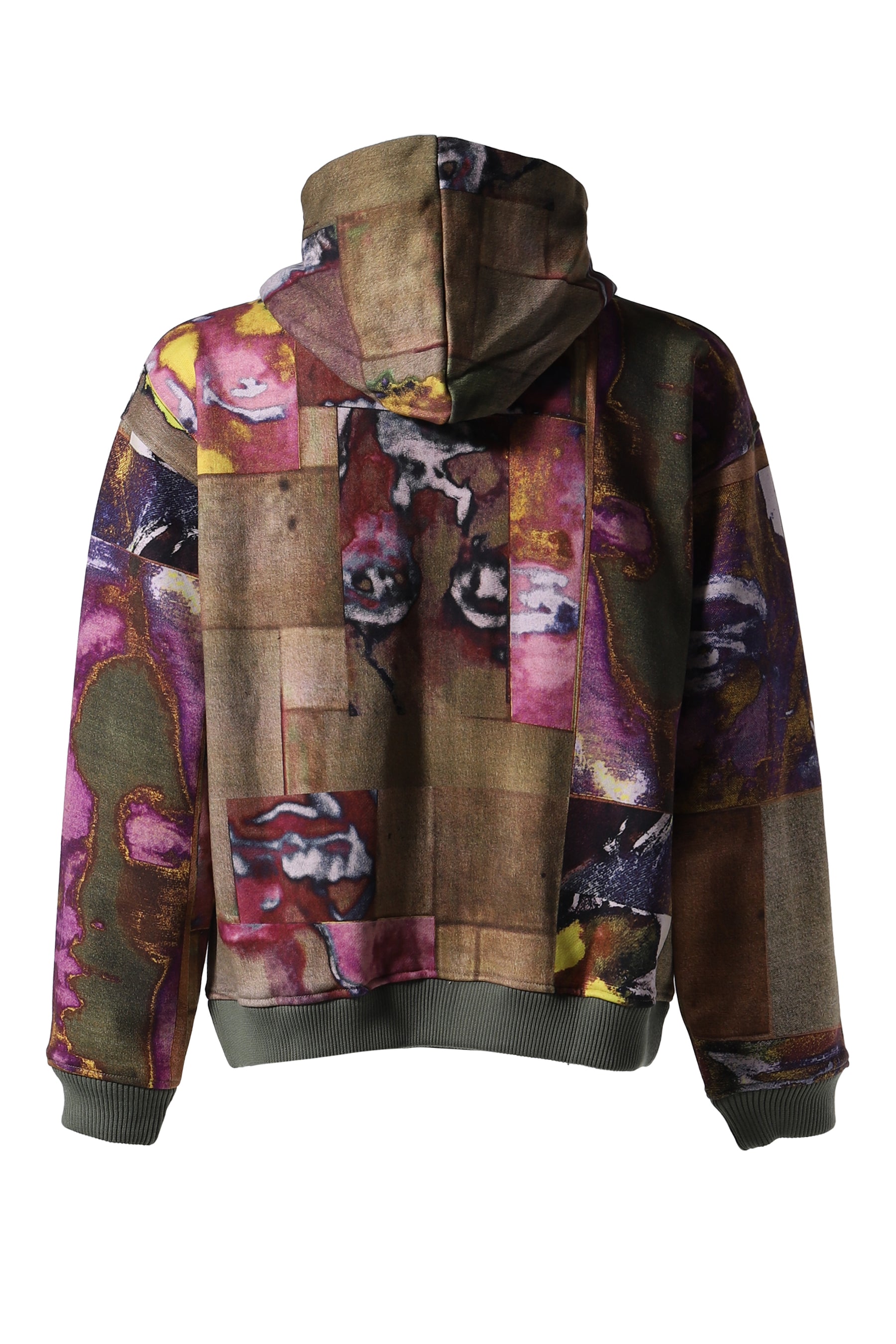 FACE COLLAGE HEAVYWEIGHT ZIP UP HOODIE / MULTI