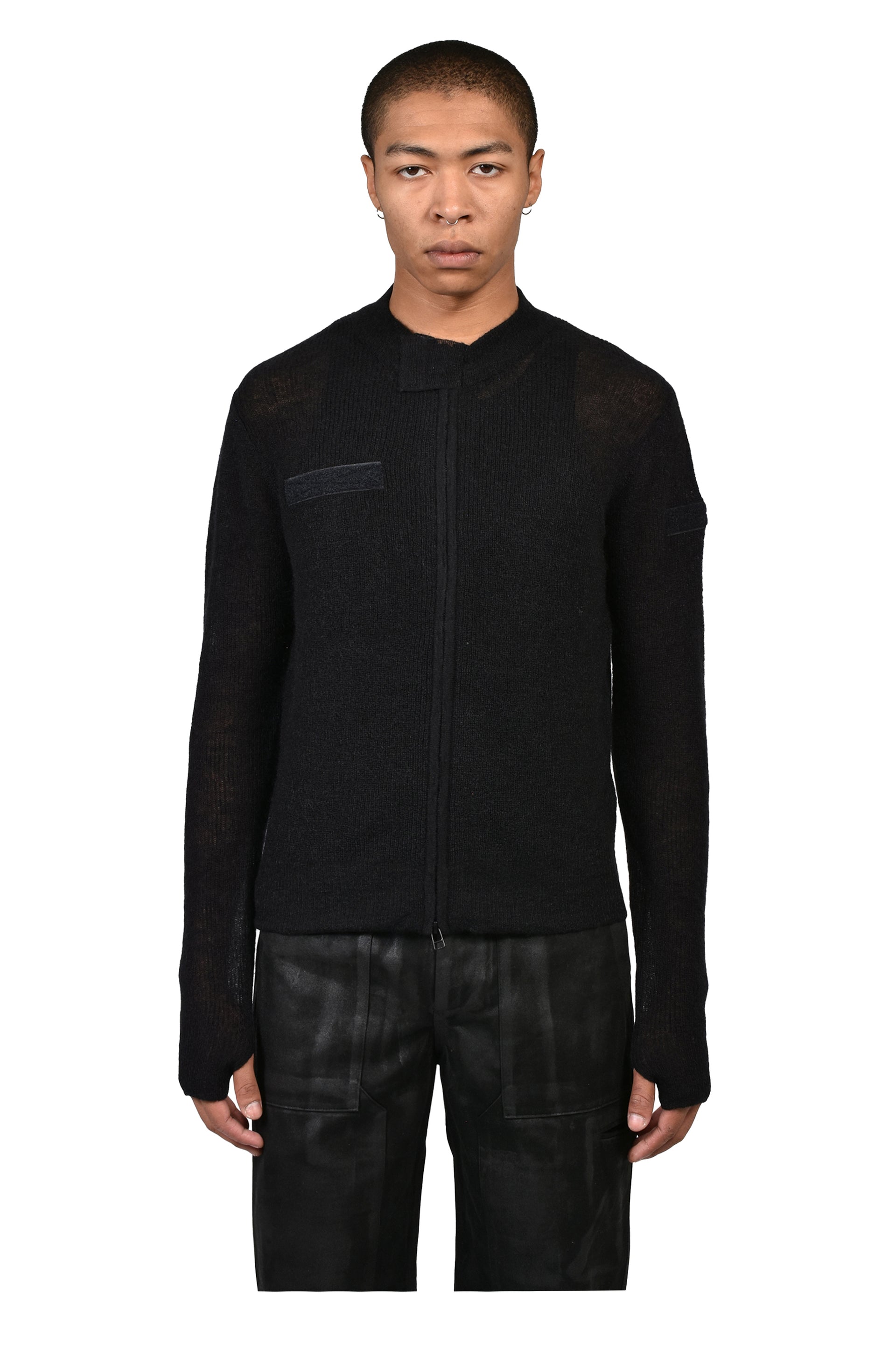 PCS KNIT JACKET / BLK