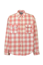 REPAIRED CIG POCKET SHIRT / PINK/O.WHITE/GRY