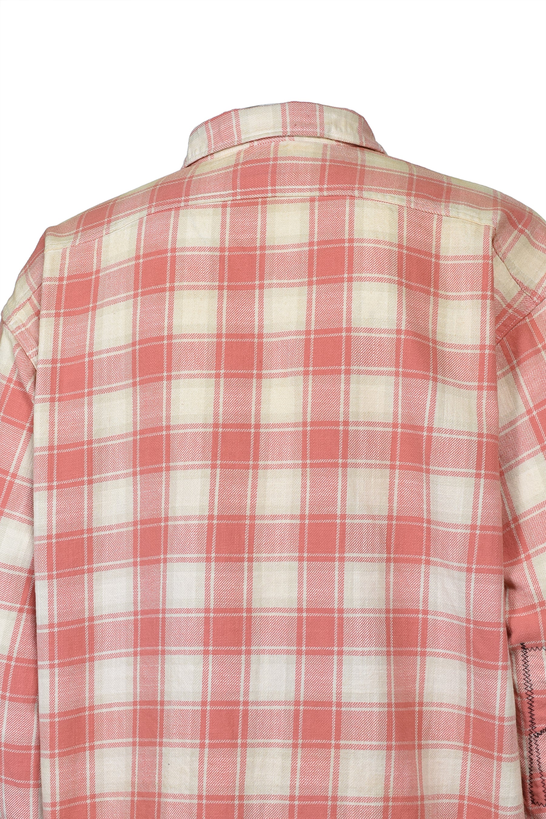 REPAIRED CIG POCKET SHIRT / PINK/O.WHITE/GRY