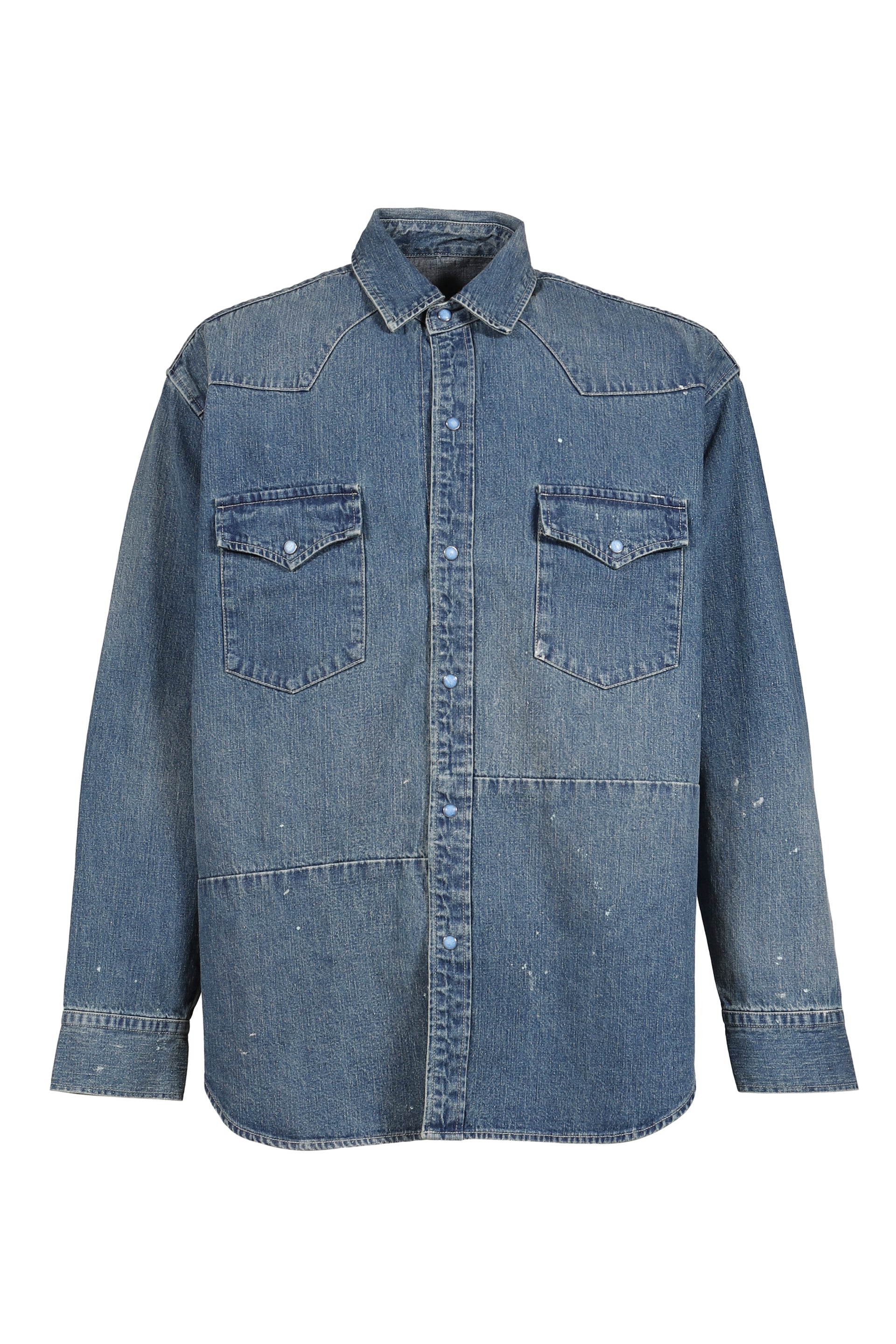 BREAKFAST DENIM WESTERN SHIRTS / BLU